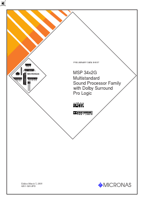 MSP3412G Datasheet PDF Micronas