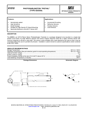 61010-X0X Datasheet PDF Micropac Industries