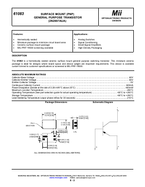 61083-002 Datasheet PDF Micropac Industries