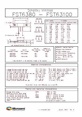 63CNQ080 Datasheet PDF Microsemi Corporation