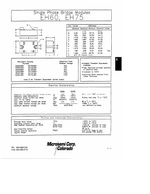 EH6008BS Datasheet PDF Microsemi Corporation