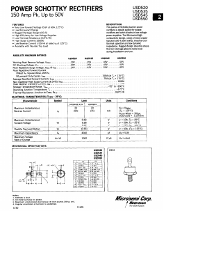 USD520-1 Datasheet PDF Microsemi Corporation