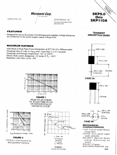 5KP100CA Datasheet PDF Microsemi Corporation