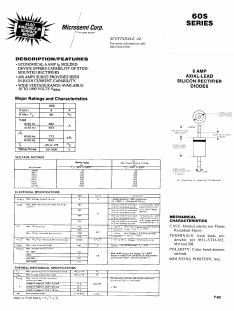 60S2 Datasheet PDF Microsemi Corporation