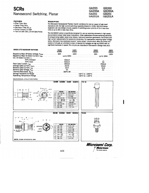 GB200 Datasheet PDF Microsemi Corporation