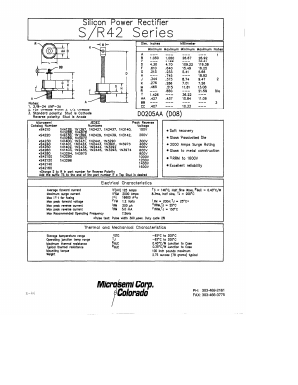 1N3296 Datasheet PDF Microsemi Corporation