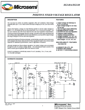 SG140-05L Datasheet PDF Microsemi Corporation