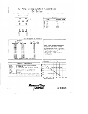 EHS12Y1 Datasheet PDF Microsemi Corporation