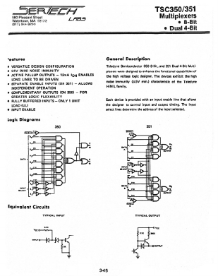 TSC351 Datasheet PDF Microsemi Corporation