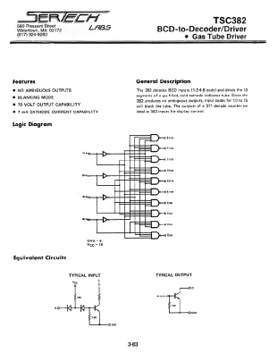 TSC382 Datasheet PDF Microsemi Corporation