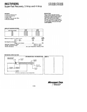 UTX420 Datasheet PDF Microsemi Corporation