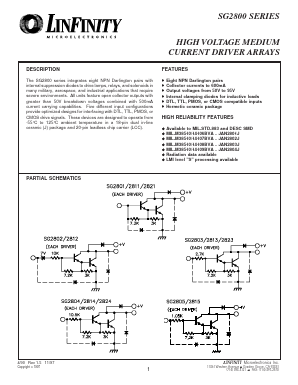 SG2824J/883B Datasheet PDF Microsemi Corporation