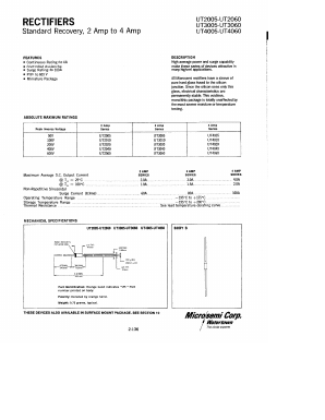 UT2060 Datasheet PDF Microsemi Corporation
