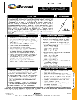 JANSLC80 Datasheet PDF Microsemi Corporation