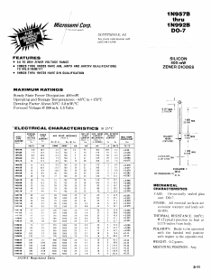 1N964B-1 Datasheet PDF Microsemi Corporation