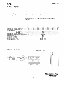ID101 Datasheet PDF Microsemi Corporation