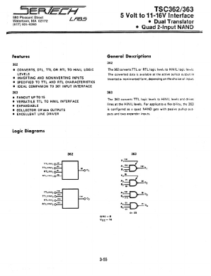 TC363AL/CL Datasheet PDF Microsemi Corporation