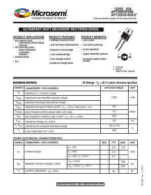 APT30DQ120KG Datasheet PDF Microsemi Corporation