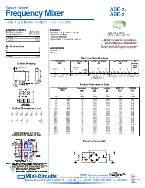 ADE-2 Datasheet PDF Minicircuits