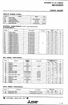 M51272 Datasheet PDF MITSUBISHI ELECTRIC 