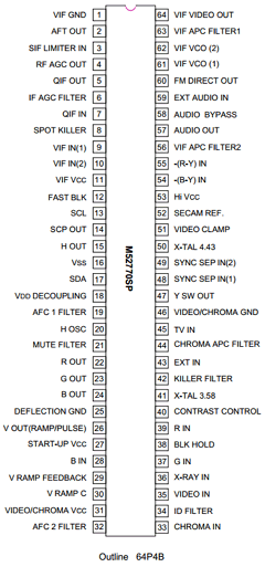 M52770SP Datasheet PDF MITSUBISHI ELECTRIC 