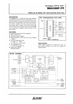 M66300P Datasheet PDF MITSUBISHI ELECTRIC 