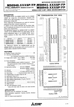 M50940 Datasheet PDF MITSUBISHI ELECTRIC 