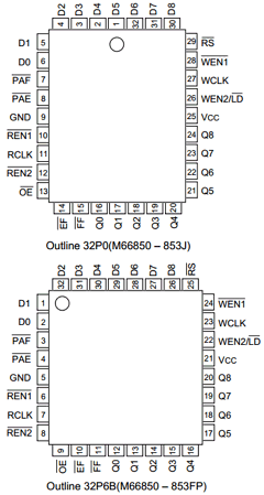 M66851J Datasheet PDF MITSUBISHI ELECTRIC 