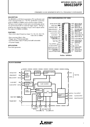 M66238FP Datasheet PDF MITSUBISHI ELECTRIC 