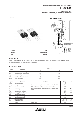 CR2AM Datasheet PDF MITSUBISHI ELECTRIC 