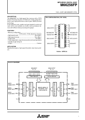 M66256FP Datasheet PDF MITSUBISHI ELECTRIC 