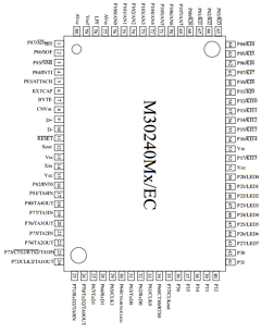 M30240E1-FP Datasheet PDF MITSUBISHI ELECTRIC 