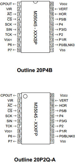 M35045-066SP Datasheet PDF MITSUBISHI ELECTRIC 
