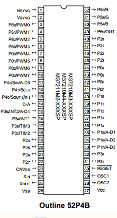 M37210M4-218SP Datasheet PDF MITSUBISHI ELECTRIC 
