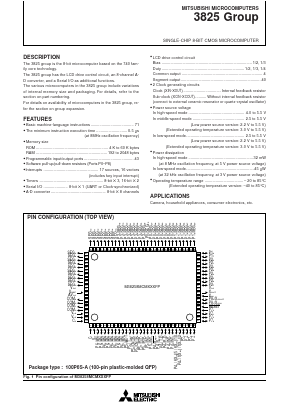 M38254E9-XXXHP Datasheet PDF MITSUBISHI ELECTRIC 