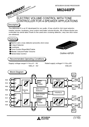 M62440FP Datasheet PDF MITSUBISHI ELECTRIC 