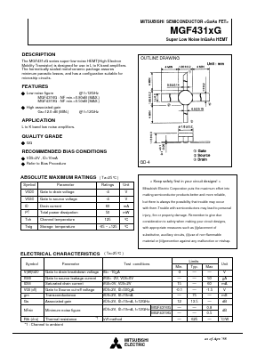 MGF4319G Datasheet PDF MITSUBISHI ELECTRIC 