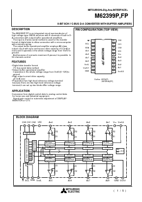 M62399FP Datasheet PDF MITSUBISHI ELECTRIC 