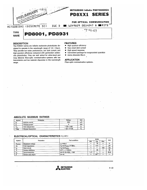 PD8931 Datasheet PDF MITSUBISHI ELECTRIC 