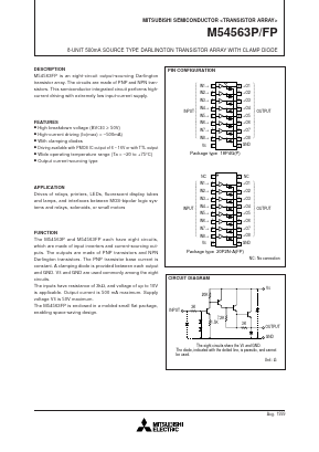 M54563FP Datasheet PDF MITSUBISHI ELECTRIC 