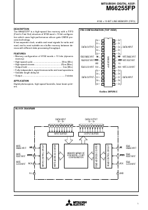 M66255FP Datasheet PDF MITSUBISHI ELECTRIC 