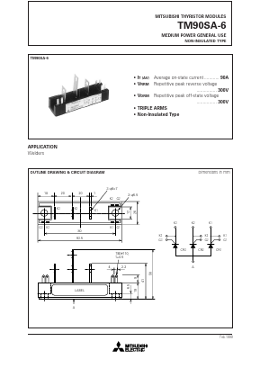 TM90SA-6 Datasheet PDF MITSUBISHI ELECTRIC 