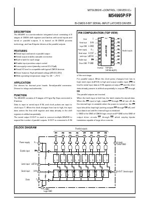 M54995P Datasheet PDF MITSUBISHI ELECTRIC 