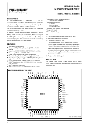 M65676FP Datasheet PDF MITSUBISHI ELECTRIC 