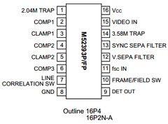M52393P Datasheet PDF MITSUBISHI ELECTRIC 