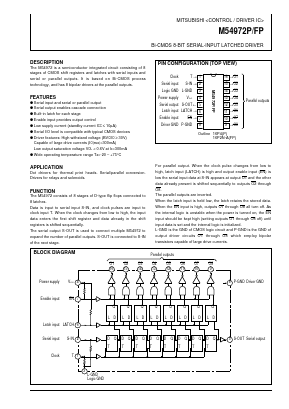 M54972P Datasheet PDF MITSUBISHI ELECTRIC 