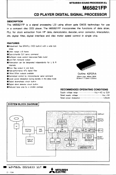 M65821FP Datasheet PDF MITSUBISHI ELECTRIC 