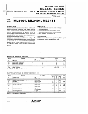 ML3XX1 Datasheet PDF MITSUBISHI ELECTRIC 