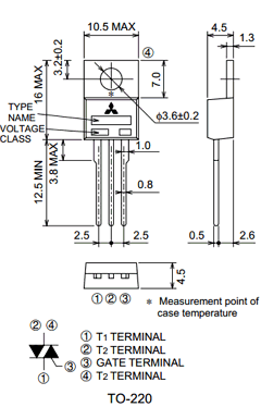 BCR10CM Datasheet PDF MITSUBISHI ELECTRIC 