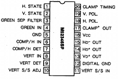 M52346SP Datasheet PDF MITSUBISHI ELECTRIC 